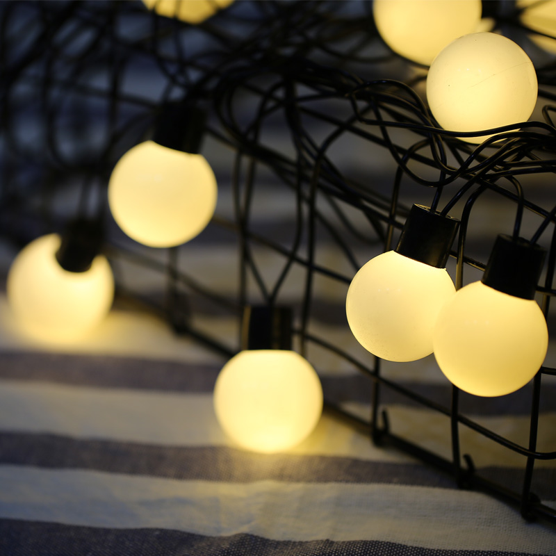 LED彩灯闪灯串灯大圆球挂灯圣诞婚庆酒吧商场庭院吊灯 节日装饰灯