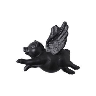 创意陶瓷小猪仔挂饰墙壁客厅房间背景墙壁饰个性爱飞猪壁挂装饰