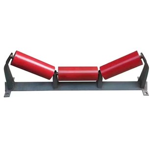 无动力托辊支架全滚筒输送机带托架平行托辊包胶托辊