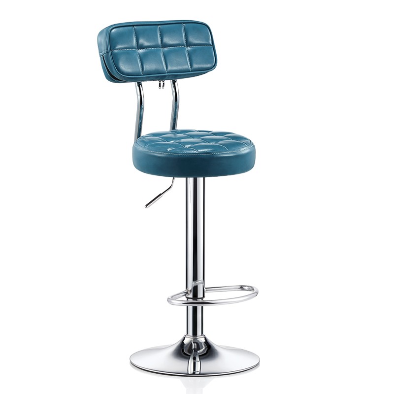 冠捷吧台椅现代高脚凳升降旋转踩脚吧凳美容美发圆酒吧椅