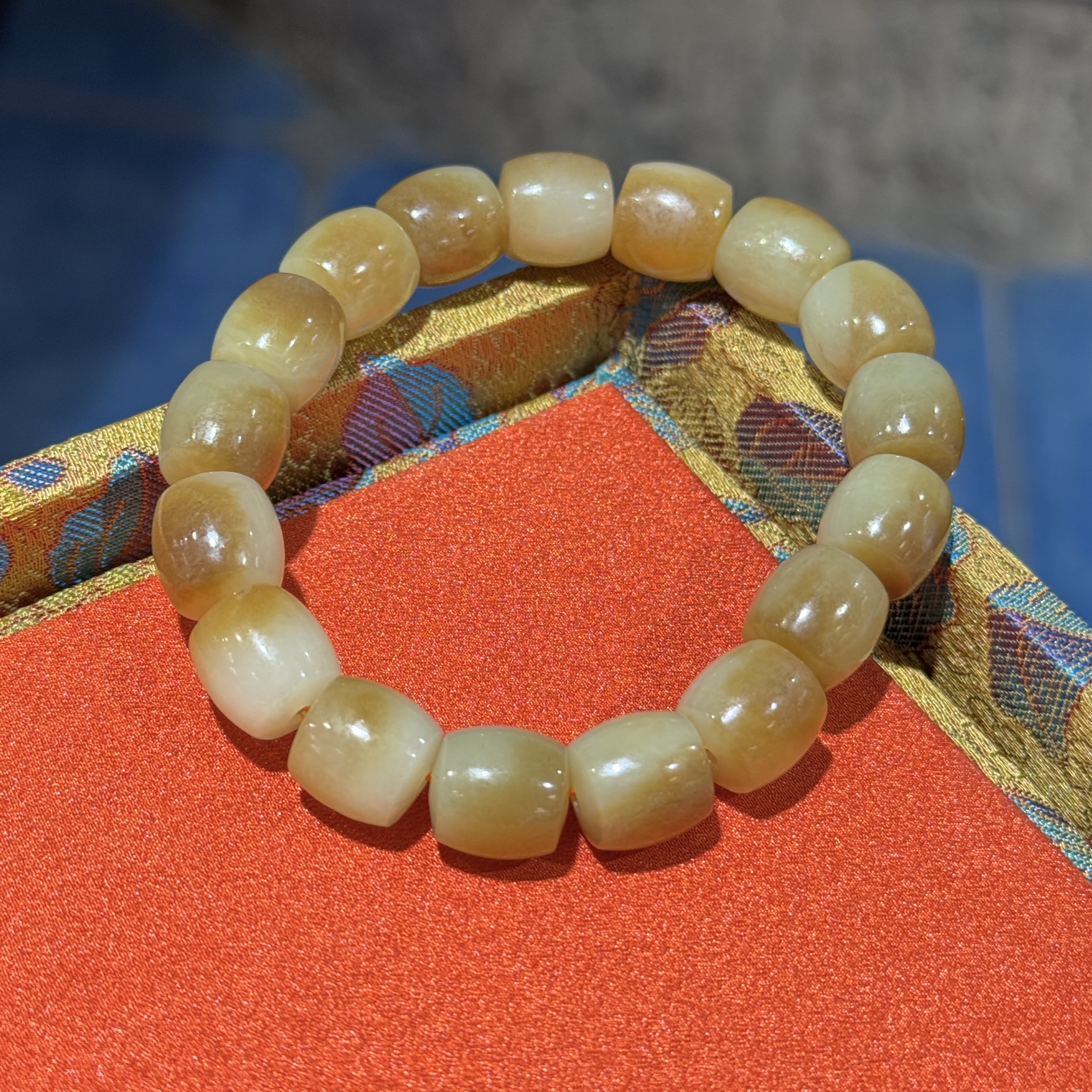 【Q .Jewelry】和田玉糖白手串  多样性发货