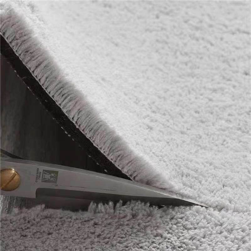 短毛地毯加厚超柔满铺客厅卧室床边大面积隔音房间纯色针织棉水洗