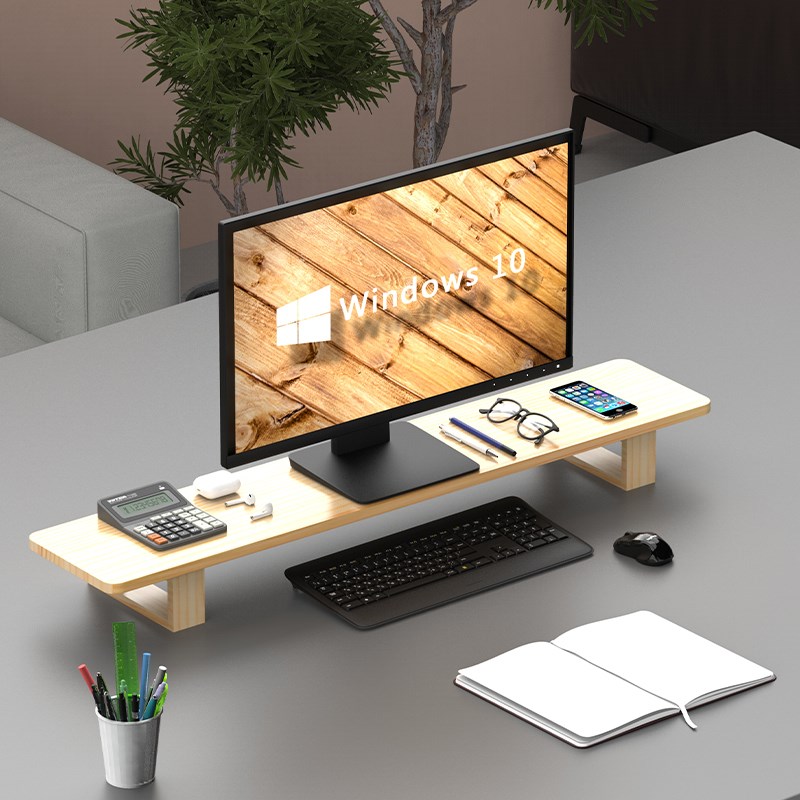 电脑显示器增高架公办桌面键盘A整理收纳置物架托支架抬加高架实