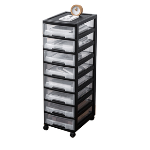 塑料学生课本分类推车办公文件架子资料架多层带抽屉