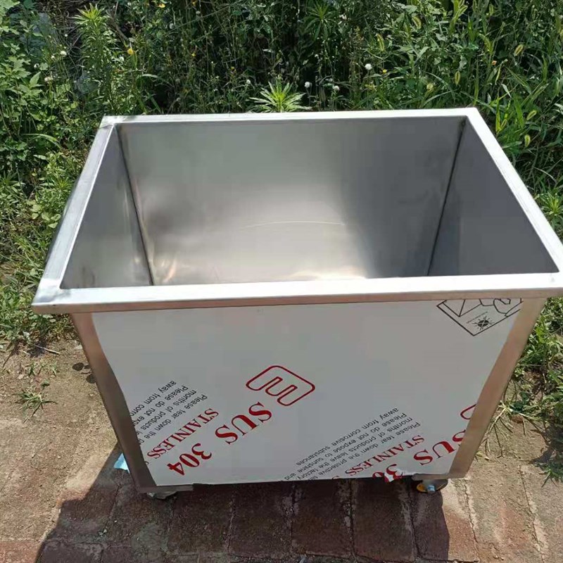 定制式不锈钢储水箱方形工业储水桶移物池手推车浸泡池卤煮桶