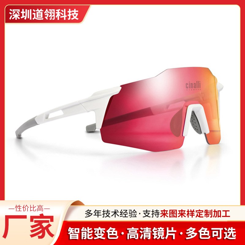cinalli利司全天候户外运动眼镜 偏光自行车骑行轮马拉松变色眼镜