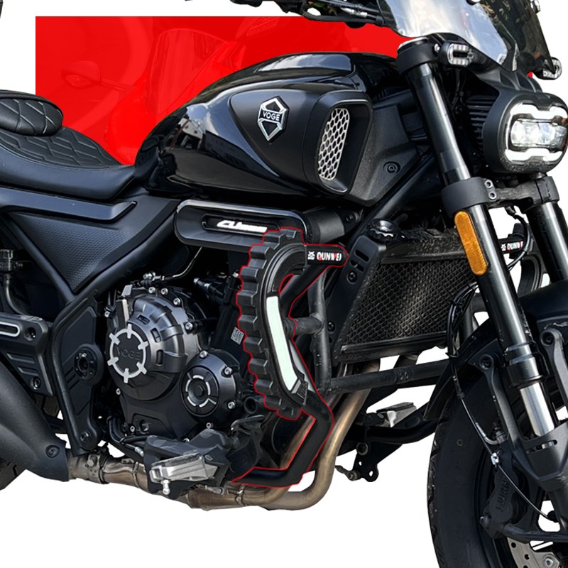 适用隆鑫无极CU525护杠保险杠防摔护杠LX500-3A改装配件侧保护架