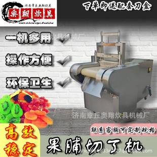 果脯切丁机厂家直供蔬菜干果加工设备切粒食堂家用商用果脯切丁机
