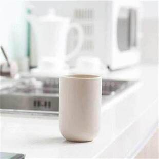 塑料刷牙牙缸简约加厚水杯洗漱杯日式圆形口杯漱口杯子情侣刷牙杯