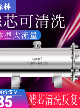 净水器家用自来水厨房农村井水直饮过滤器不锈钢黄泥水超滤净水机