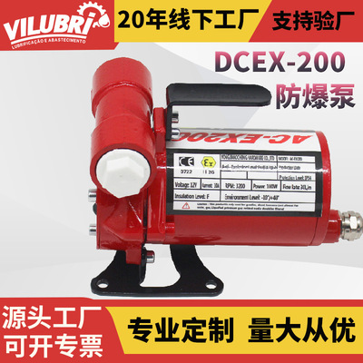 电动抽油泵柴油汽油泵手提12v4v小型加油泵电动防爆抽油泵DCEX200