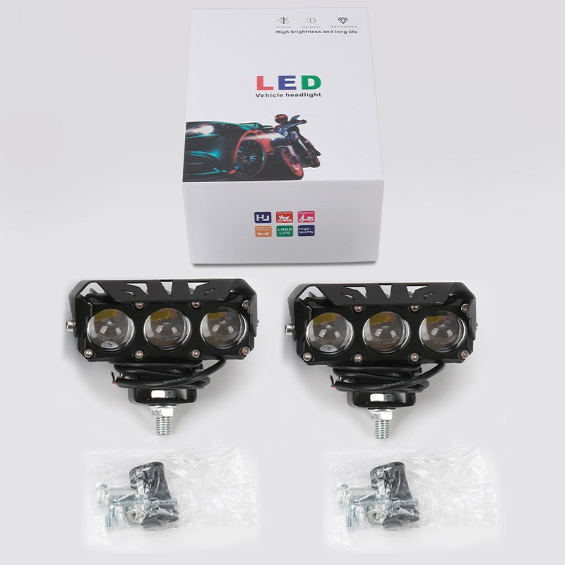 LED摩托车大灯汽车大灯射灯多功能模式lHed大灯加厚款高亮改装大