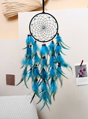 捕梦网大号装饰风铃森系捕能网挂饰材料diy挂饰创意女生空中吊饰