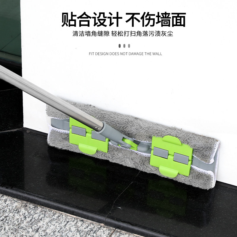 俏尚免手洗平板拖把懒人夹毛巾实木地板拖把拖布瓷砖地家用平拖