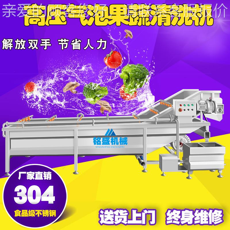 藕工厂食堂地洗NDC菜 清全自动地参清洗机 大机产量天麻气泡洗设