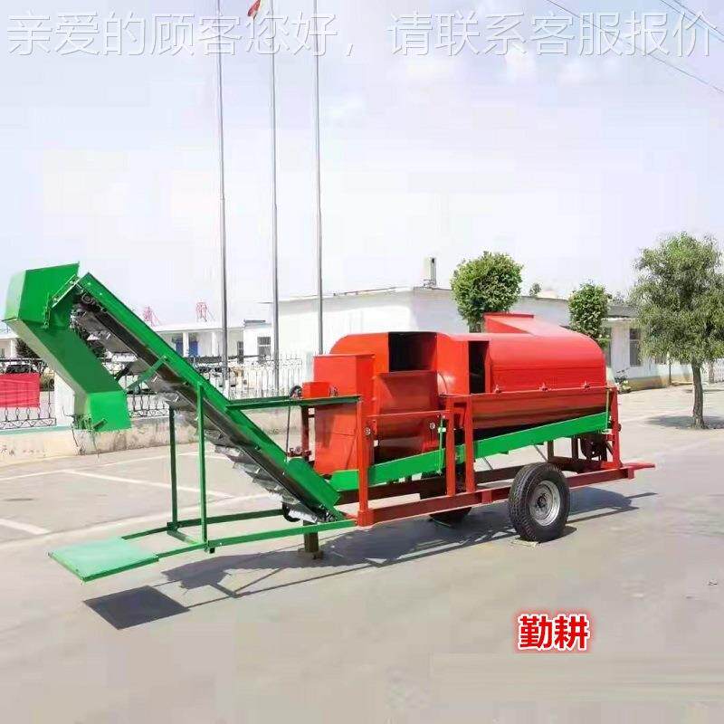 YOM新型干两用电动打摔花生现机 厂湿家货全果自动大型花生摘果机
