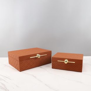 饰品 现简约几何首饰收纳盒桌面摆件卧室衣帽架酒店样板房家居装