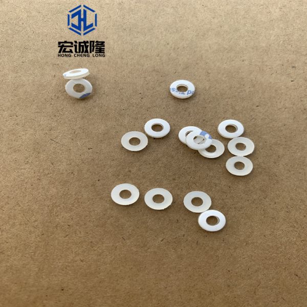 背胶PVC垫片耐温耐磨绝缘介子紧固件带孔锁螺丝面带胶M9*12*1