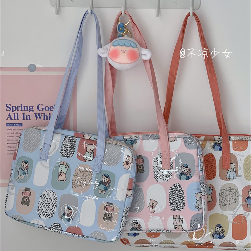 可爱卡通手提单肩包11寸平板ipad保护包14寸笔记本电脑收纳内胆包