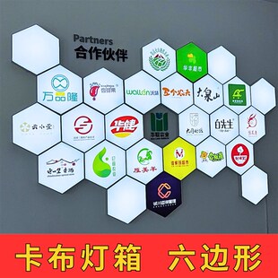 六边形软膜灯箱超薄 led无边框卡布灯箱广告牌挂墙式异形灯箱广告