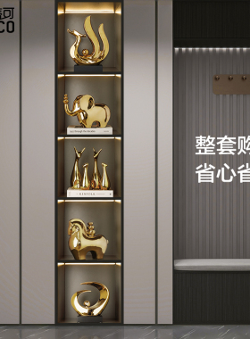 龙年寓意摆件陶瓷十二生肖龙形工艺品办公室店铺装饰品招财龙摆设