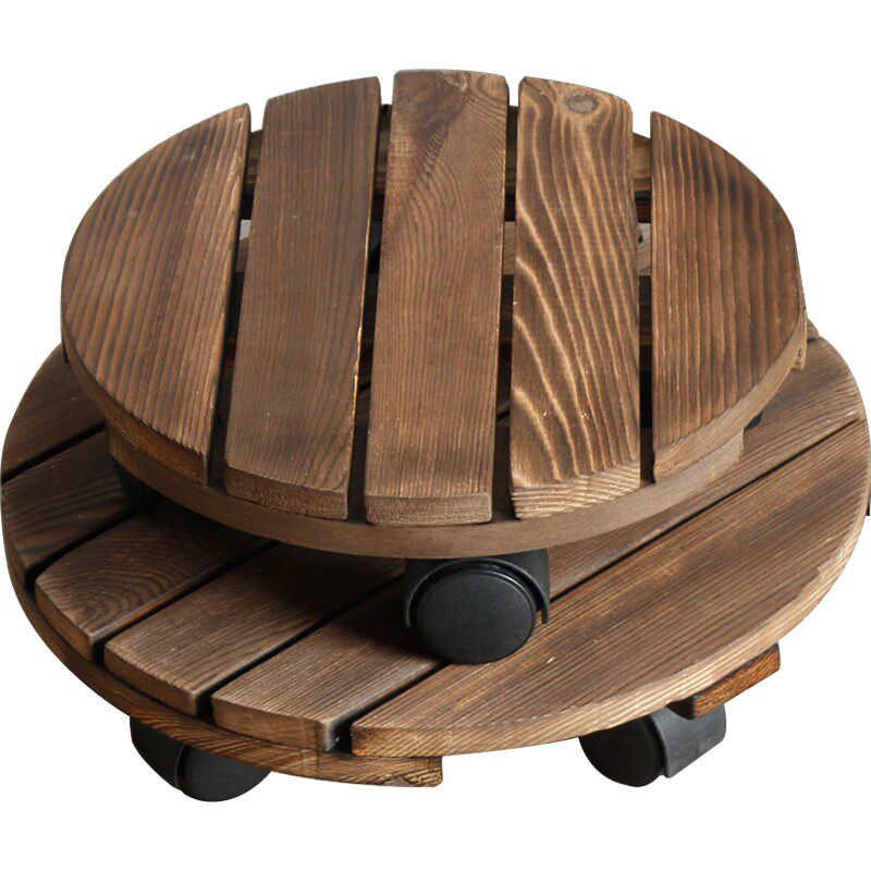 圆形花盆托盘底座滚轮移动带轮万向轮托架实木质花架加厚花拖底盘,鲜花速递/花卉仿真/绿植园艺,花托/移动托盘,淘宝优惠券,粉丝福利购,淘宝优惠卷