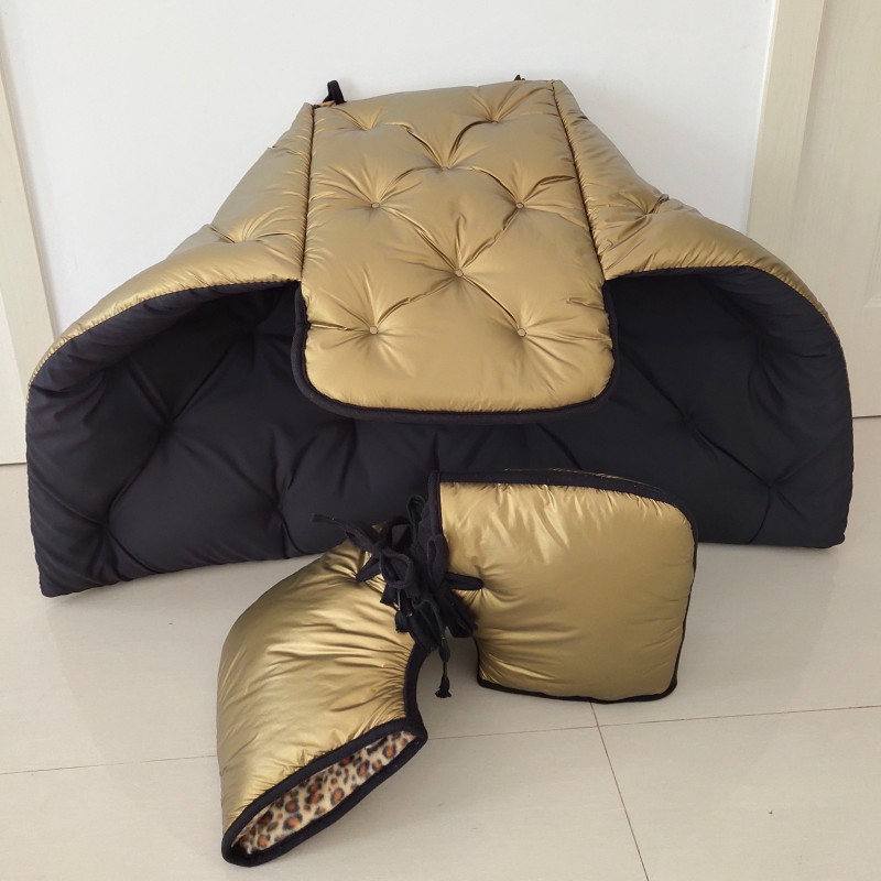 冬季踏板摩托电动车挡风被保暖薄款双面防水护膝分体式男单件黑色