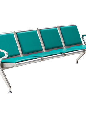 三人位连排椅等候椅机场椅长排椅候诊椅公共座椅输液椅不锈钢长椅