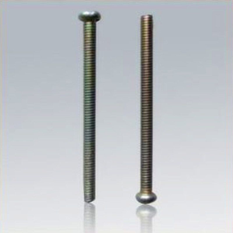 铁镀镍盘圆头十字机牙螺丝PM4电子小螺钉开关面板加长螺丝钉M4