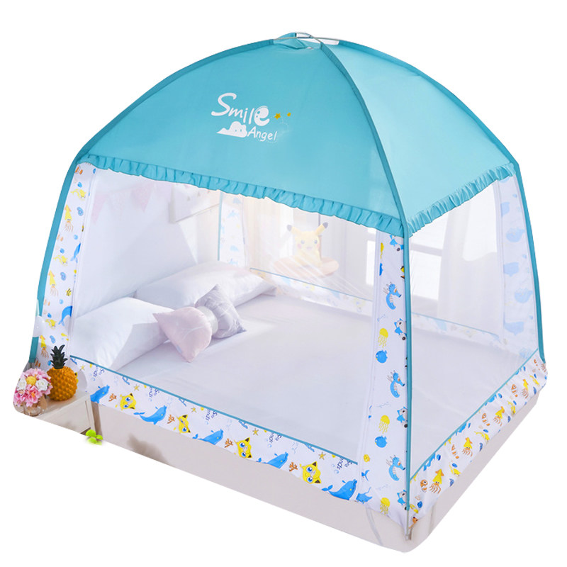 蚊帐防摔儿童床男孩蒙古包1.2米床小床拉链纹账1.5m床1.8米床家用,婴童用品,婴童蚊帐/婴童防摔蚊帐,淘宝优惠券,粉丝福利购,淘宝优惠卷