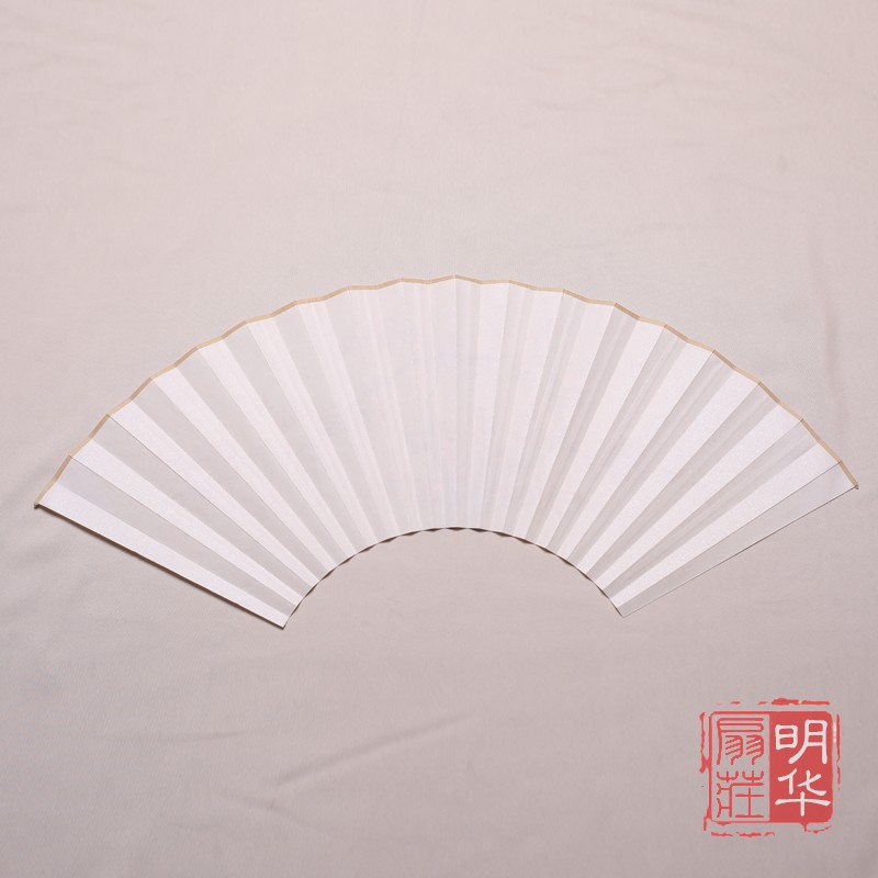 手绘扇面一面画一面空白9寸9.5寸中国风花鸟苏工折扇配件可定制字