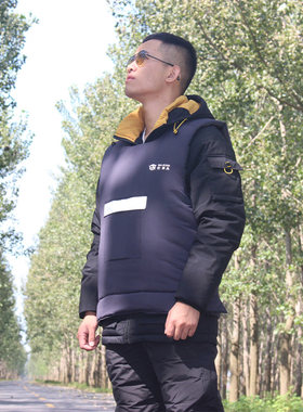 电动车挡风被冬季加厚防水骑摩托车保暖棉服骑行背心防寒挡风衣男