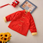 儿童亲子唐装 棉衣中国风拜年拍照演出礼服 汉服一家三口全家福薄款