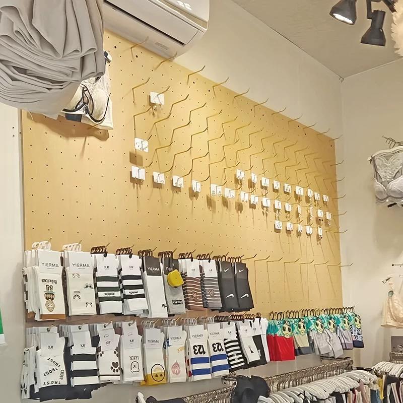 小孔洞洞板木质收纳配件饰品墙面商用展示架墙上装饰置物架定制