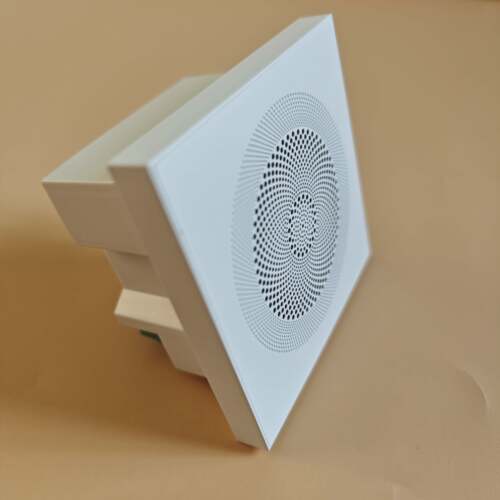 86型白色背景音乐定阻金属面板式喇叭嵌入式盒装音箱蓝牙墙面音响