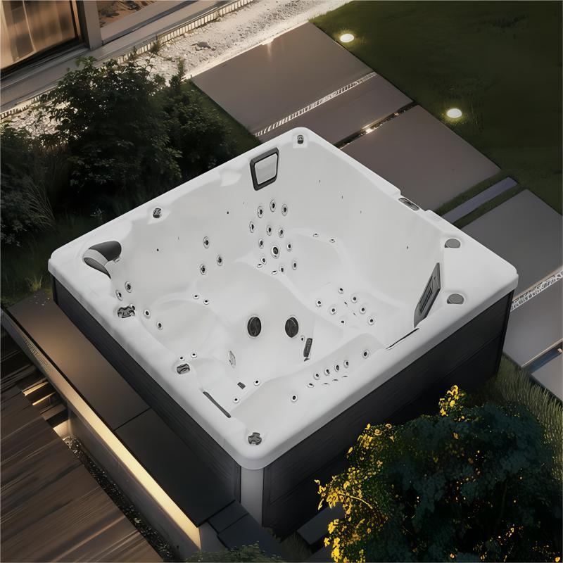 豪华冲浪按摩浴缸家用SPA水疗泡池温泉恒温加热别墅户外游泳大池
