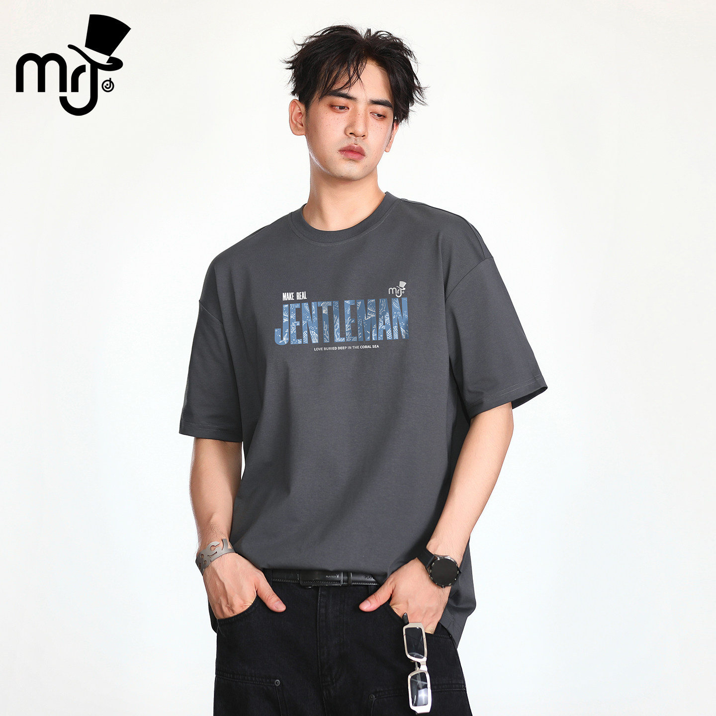 周杰伦品牌MRJ时尚T恤男