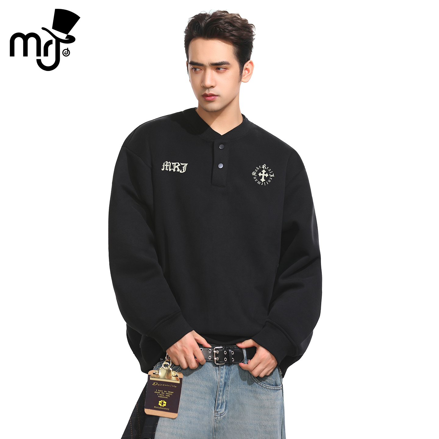 周杰伦原创品牌MRJ潮牌痞帅卫衣