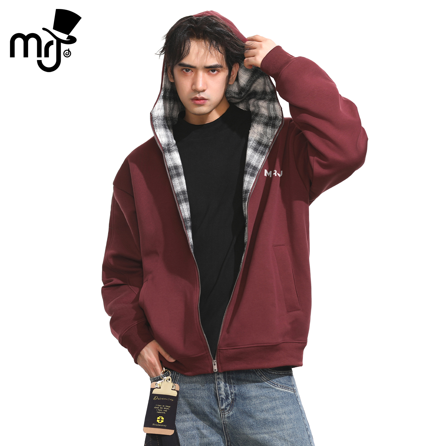 周杰伦原创品牌MRJ时尚卫衣潮男