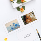 唯尚单页无酸卡纸相册可放2张6寸照片质感简易相册打卡留言纪念本