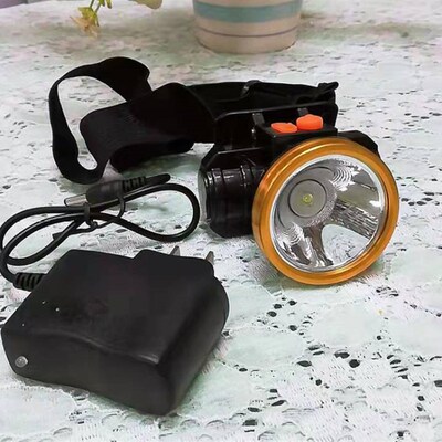 泰格信9051 强光 led塑料充电户外野营钓鱼便携式探照头灯