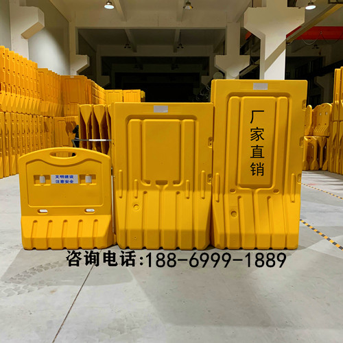 全新三孔水马围挡常规料塑料隔离墩水码防撞桶交通设施注水围挡
