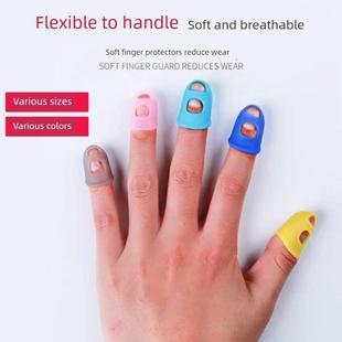 手指头护具指套护指硅胶防护手指套耐磨加厚防滑手指头保护套吉他