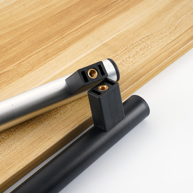 铝合金拉手数控车床把手加厚耐用银色黑色管径MM现代门把手