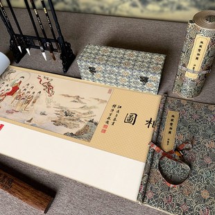 江逸子 地狱变相图 完整真迹复制 米长卷手卷轴艺术微喷书画