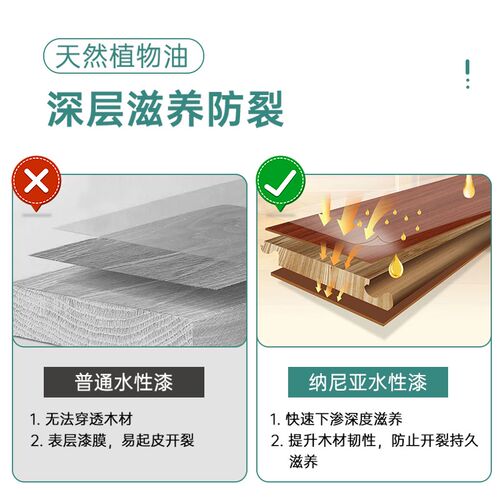 纳尼亚水性木器漆实木家具翻新漆亮光木头漆色漆白色白漆