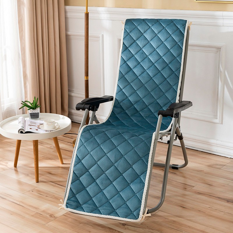 冬季躺椅垫子办公室坐垫靠背一体加厚防滑午睡午休折叠床摇椅垫子