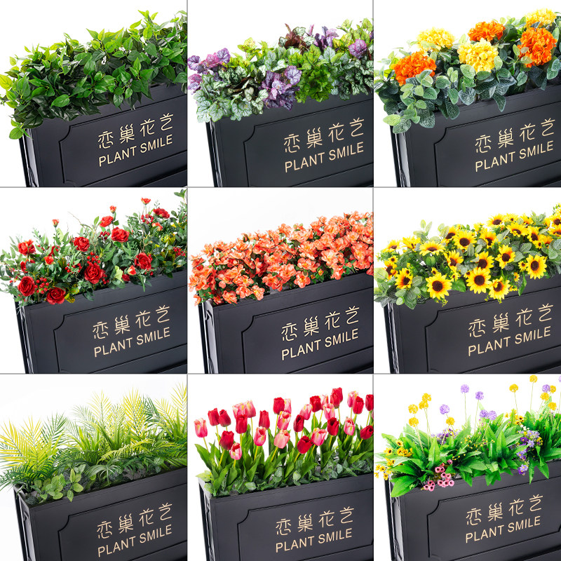 室外箱假槽隔断装饰塑料仿真假草仿真绿植造景摆设图片