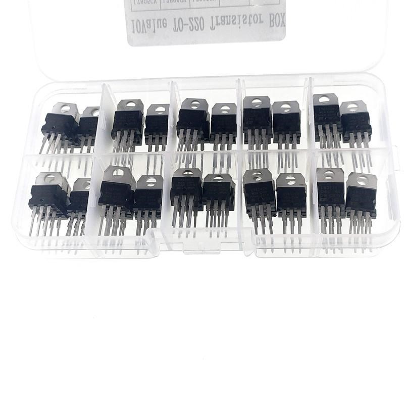 10种个 L75/7/78/782/LM17三端稳压管分类盒