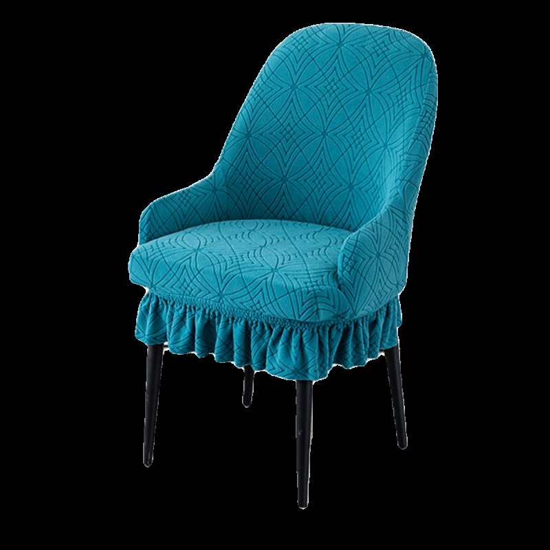 扶手椅子罩带裙边裙摆家用餐椅马蹄形厚款高弹力皮凳保护子